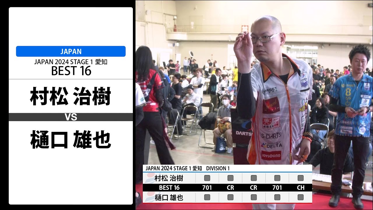 【村松 治樹 VS 樋口 雄也】JAPAN 2024 STAGE1 愛知 BEST16