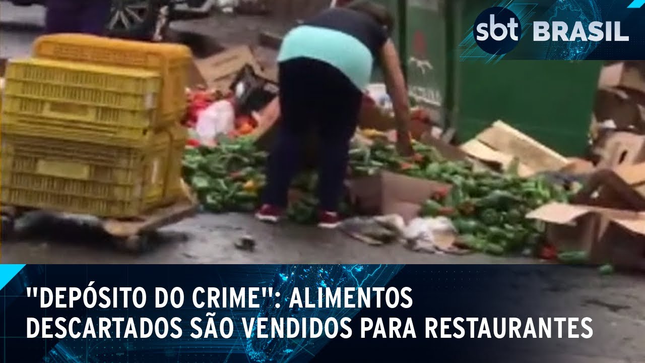 Alimentos retirados do lixo são vendidos ilegalmente na Ceagesp | SBT Brasil (11/03/25)