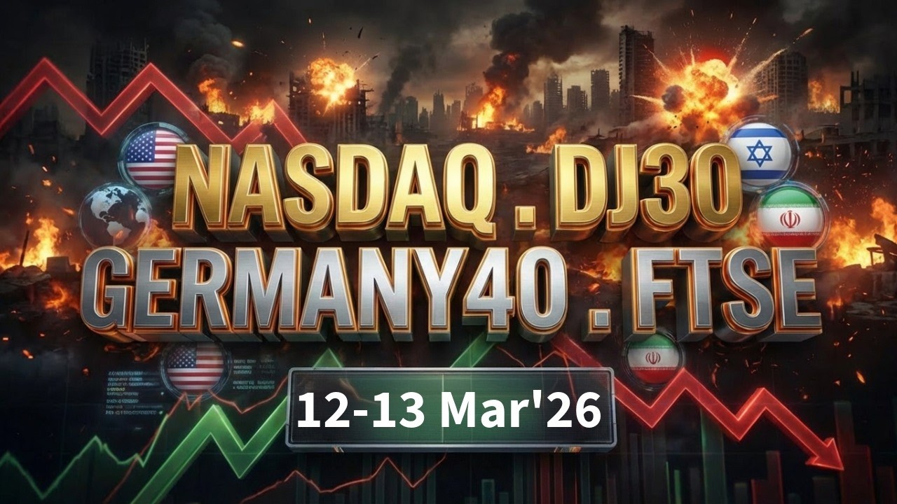 NASDAQ100 | S&P500 | Dow Jones | DE40 | FTSE100 Technical Analysis & Trading Strategy Today 12 Mar