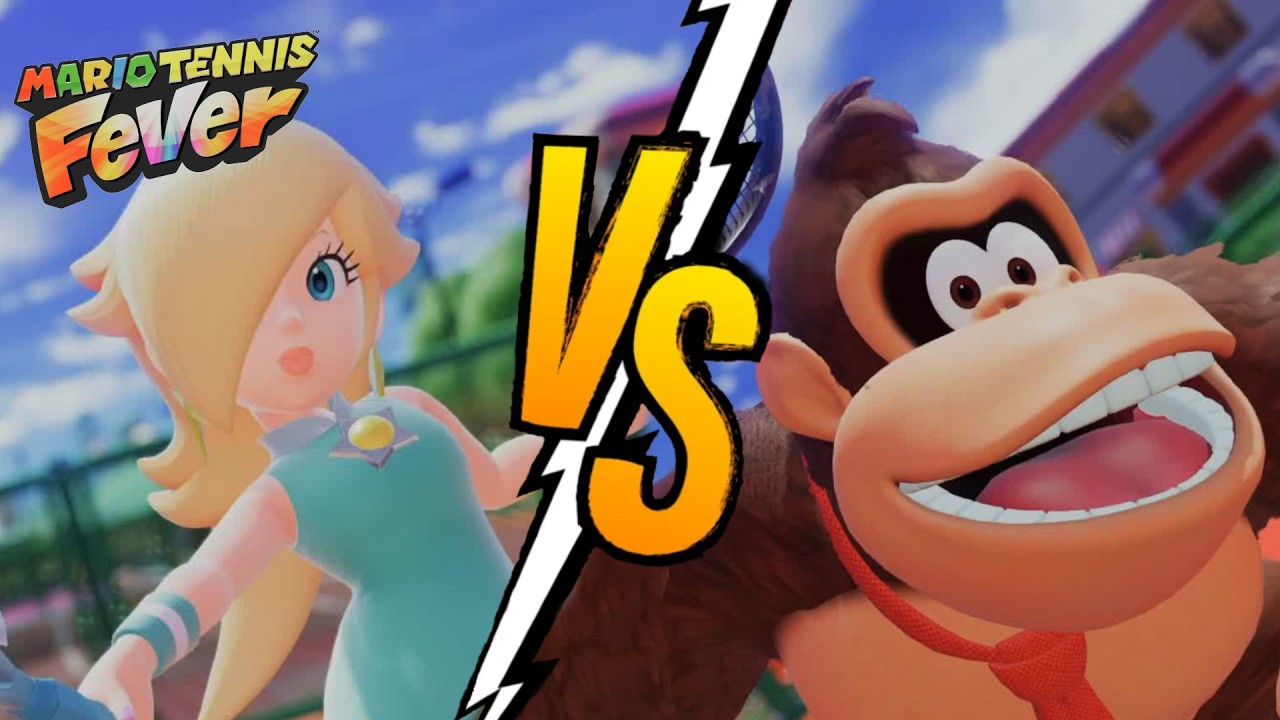 Mario Tennis Fever – Rosalina vs Donkey Kong