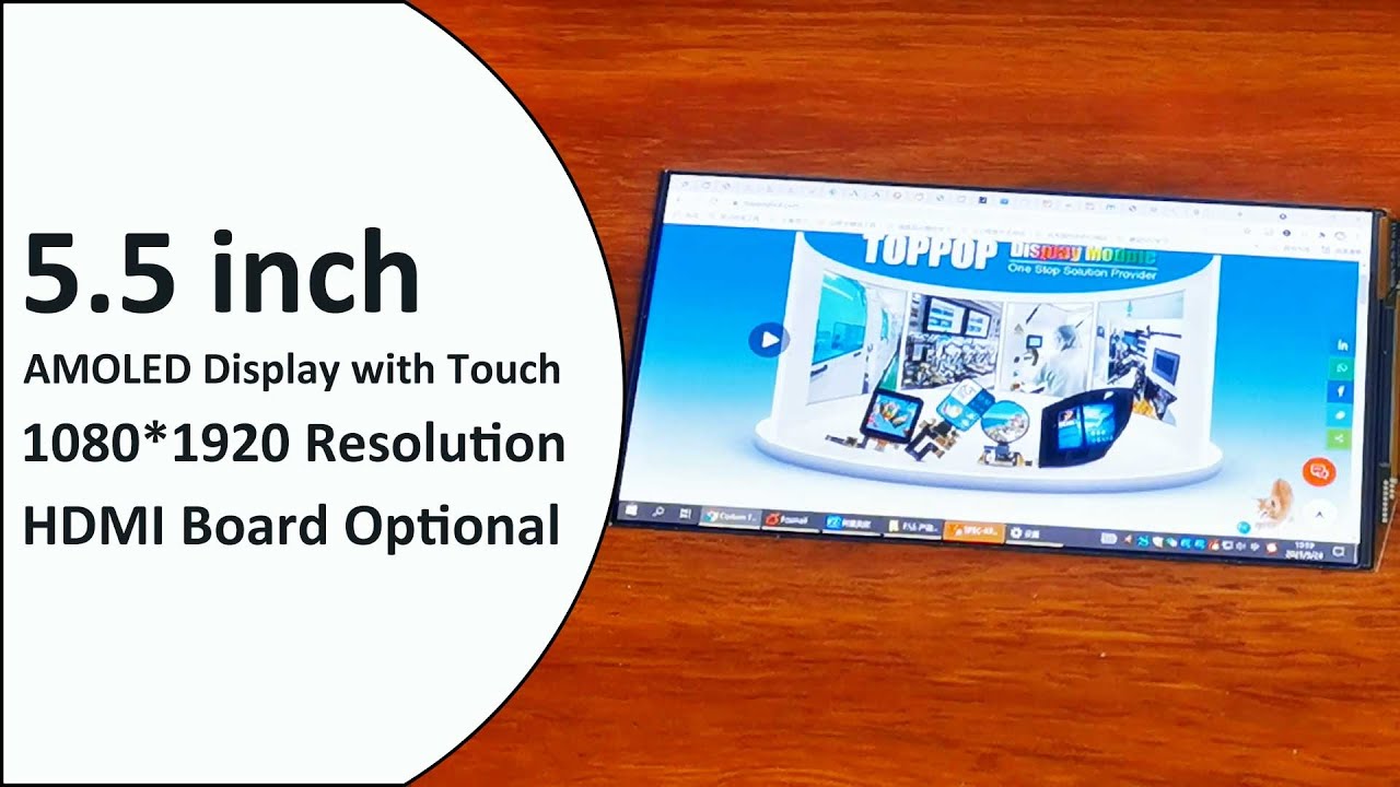 5.5 inch FHD 1080P AMOLED Display with Oncell Touch Panel IPS 1080*1920 MIPI OLED Screen Module