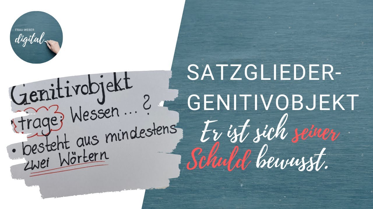 Das Genitivobjekt - so fragst du danach (inkl. Arbeitsblatt)