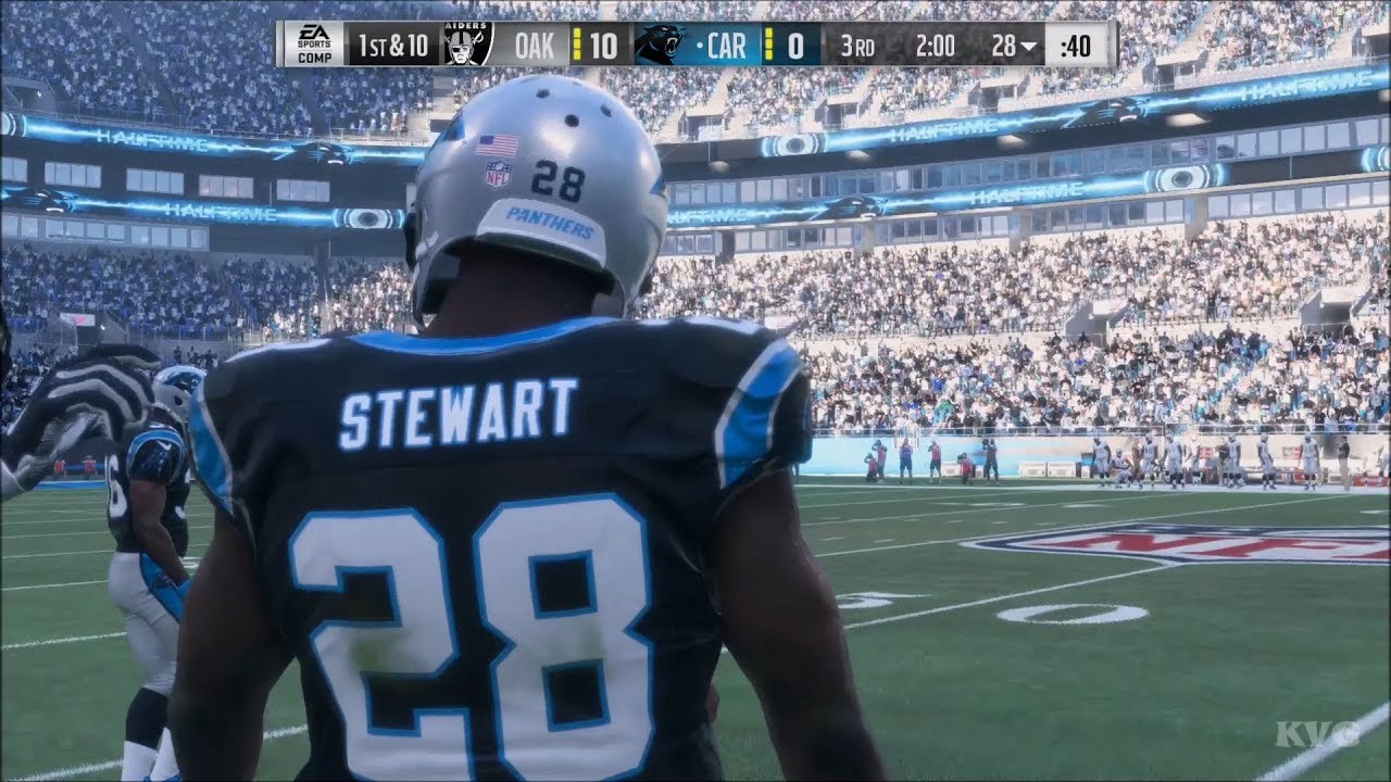 Madden NFL 18 - Carolina Panthers vs Oakland Raiders - Gameplay (HD) [1080p60FPS]