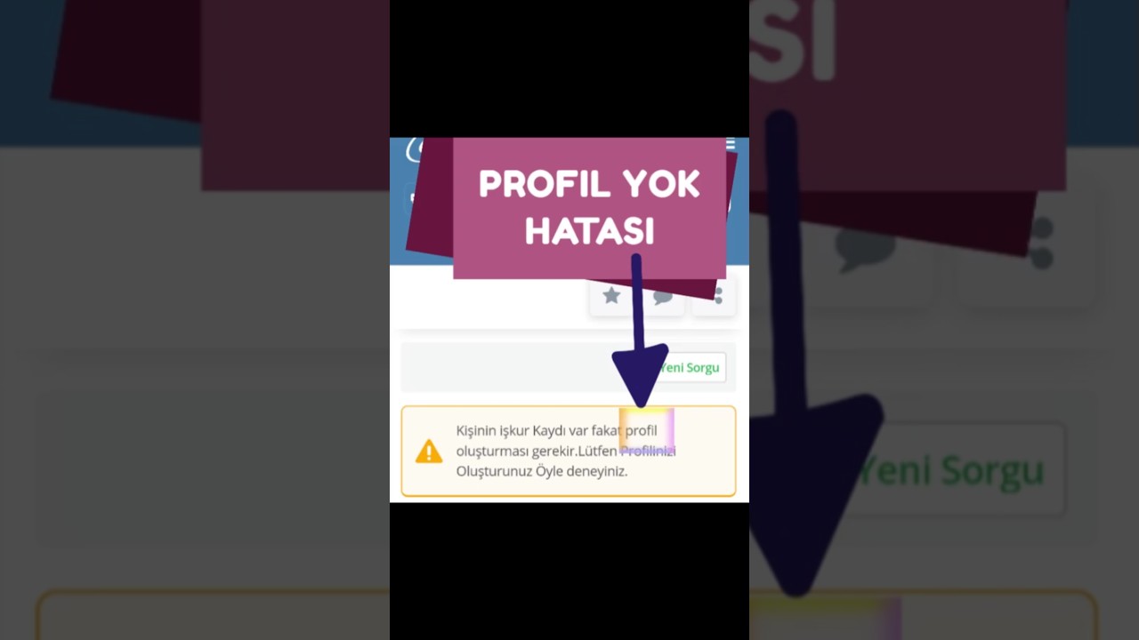 İşsizlik Maaşı  Profil Yok Hatası #işkur #işsizlikmaaşı