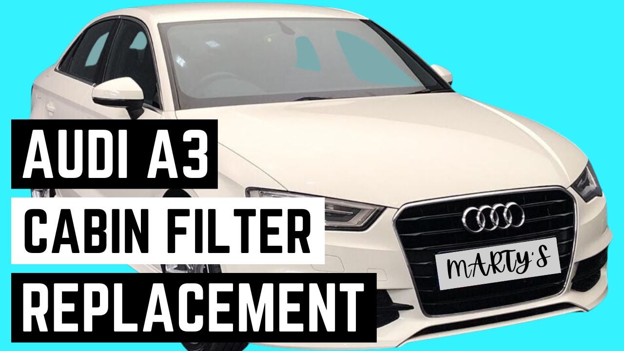 AUDI A3 Cabin filter how to replace pollen filter easily 2013 -2019 mk3