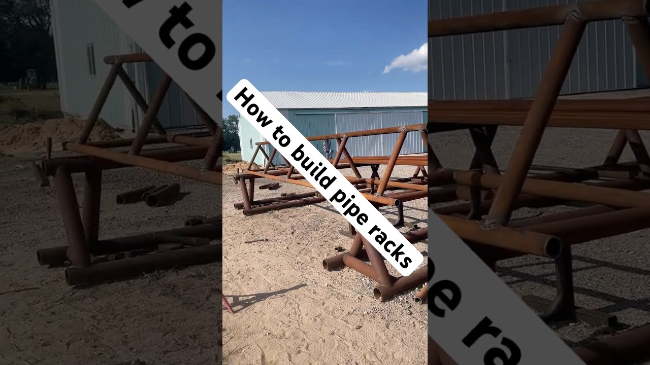 How to make a set of pipe racks. #welding #fabrication