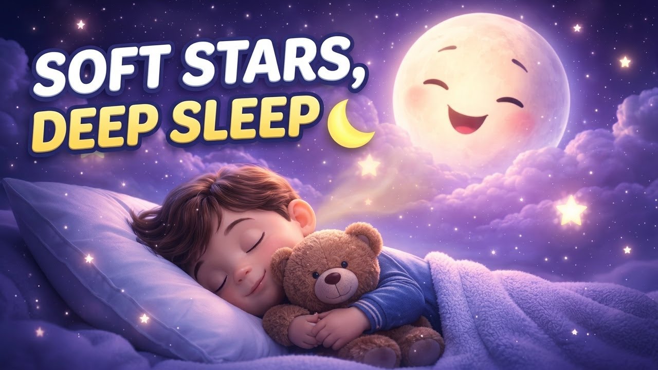 Soft Stars, Slow Breathing 🌙 Bedtime Lullaby for Kids (Fall Asleep Fast)