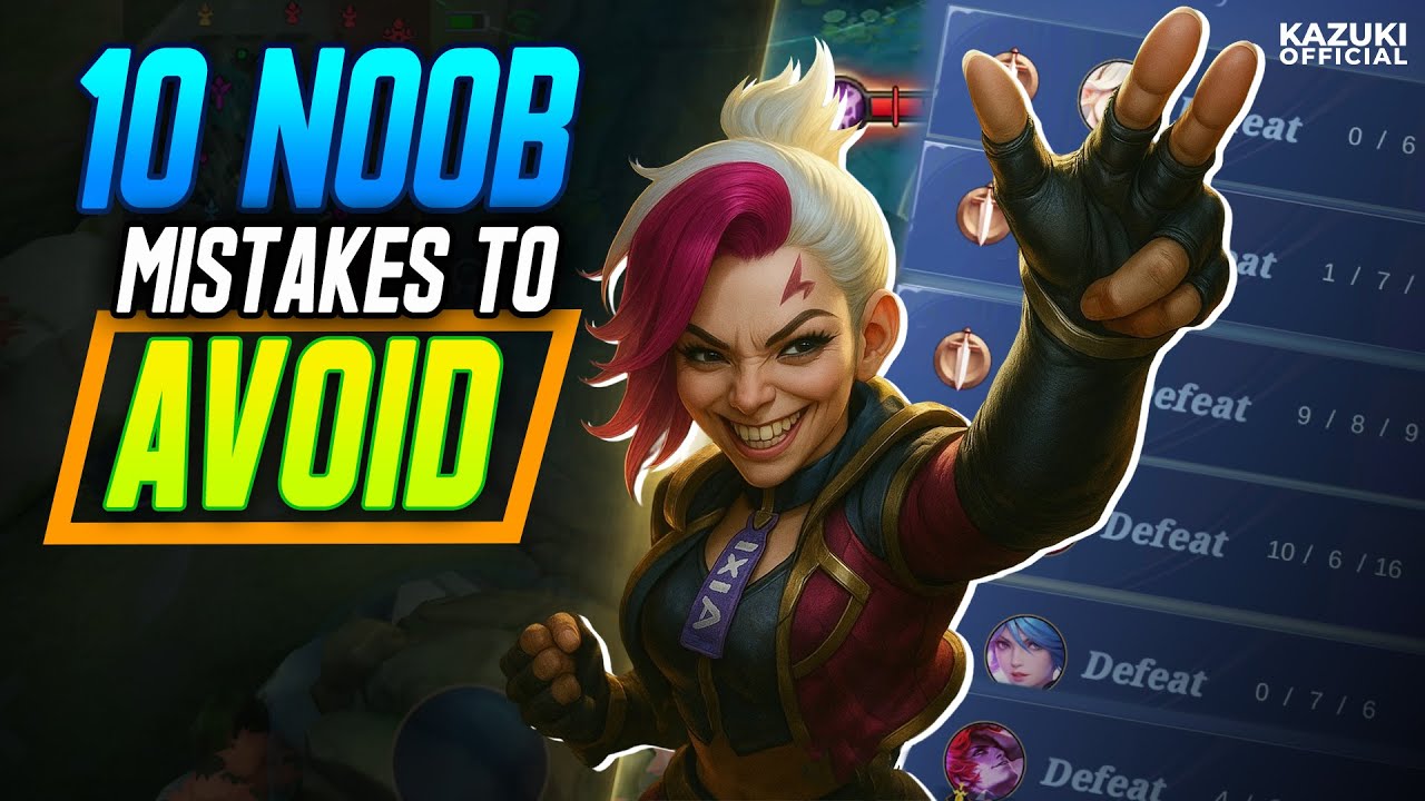 10 NOOB MISTAKES YOU SHOULD AVOID TO REACH MYTHICAL IMMORTAL IN SEASON 37 MOBA