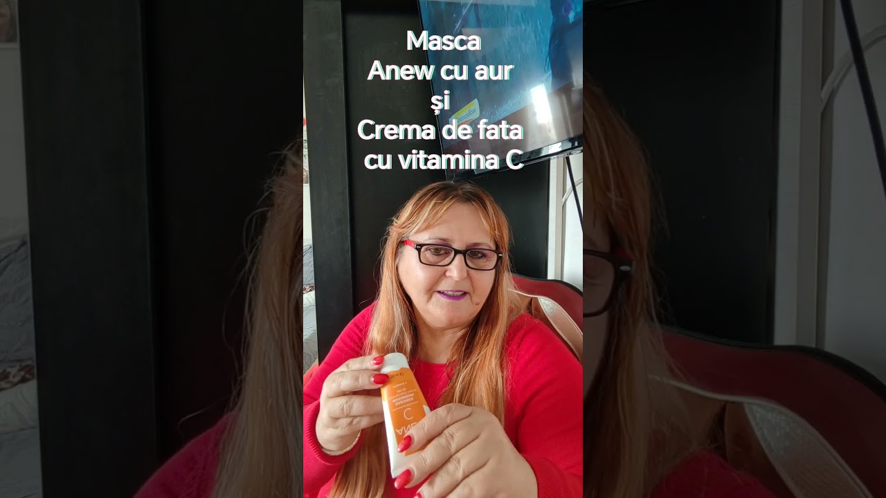 Masca Anew cu Aur de la AVON și Crema de fata cu Vitamina C #avonlady #makeup  #beauty #avonbeauty
