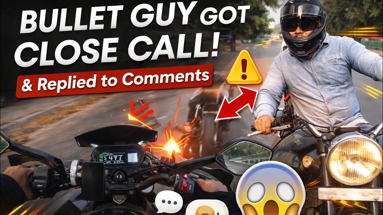 Bullet Wale Bhai Ka Close Call 😳 | Replied To Your Comments | Daily observation Day - 5