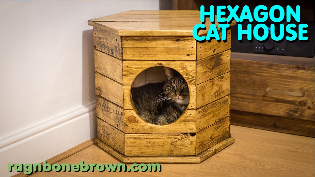 Making A Hexagon Cat House / Bed - Pallet Wood Project