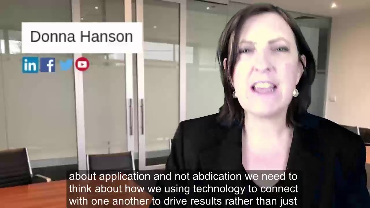 Donna Hanson| Productivity Speaker | Are you abdicating responsibility with technology?