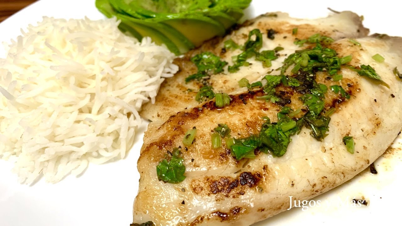 Filete de Pescado en Salsa de Cilantro y Limón