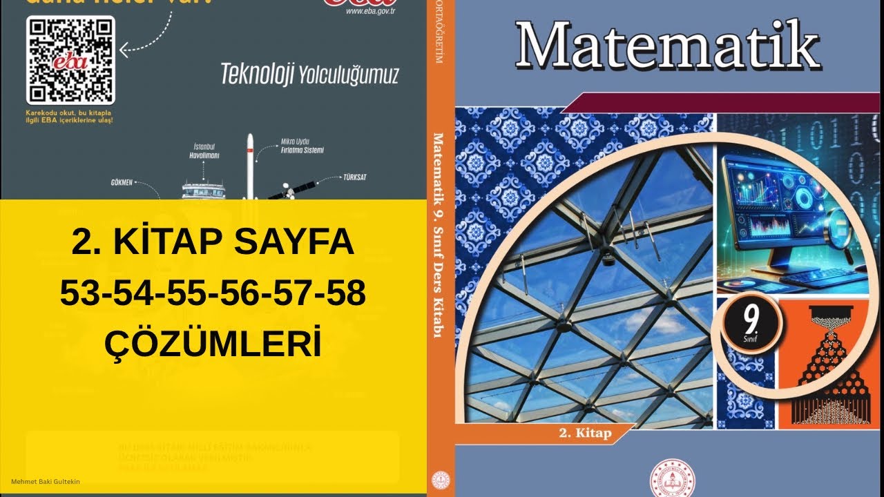 💯 9. Sınıf MEB 2. Matematik Kitabı sayfa 53-54-55-56-57-58 Çözümleri (2025-2026) 