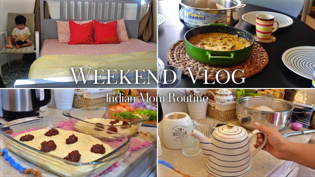 Weekend Vlog | Beef Curry, Red Chutney & Easy Veg Pizza | Momtastic by Shamsheera