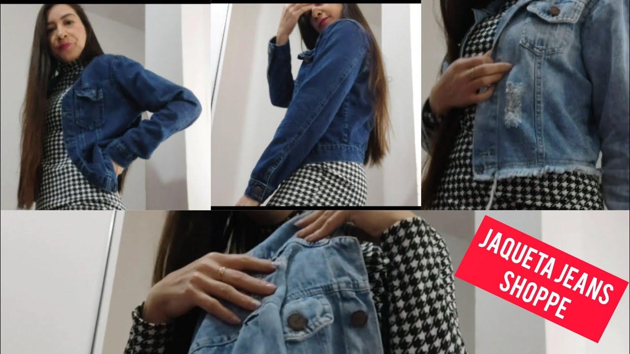 JAQUETA JEANS COMPRA SHOPPE PREÇO ÓTIMO...#shopee