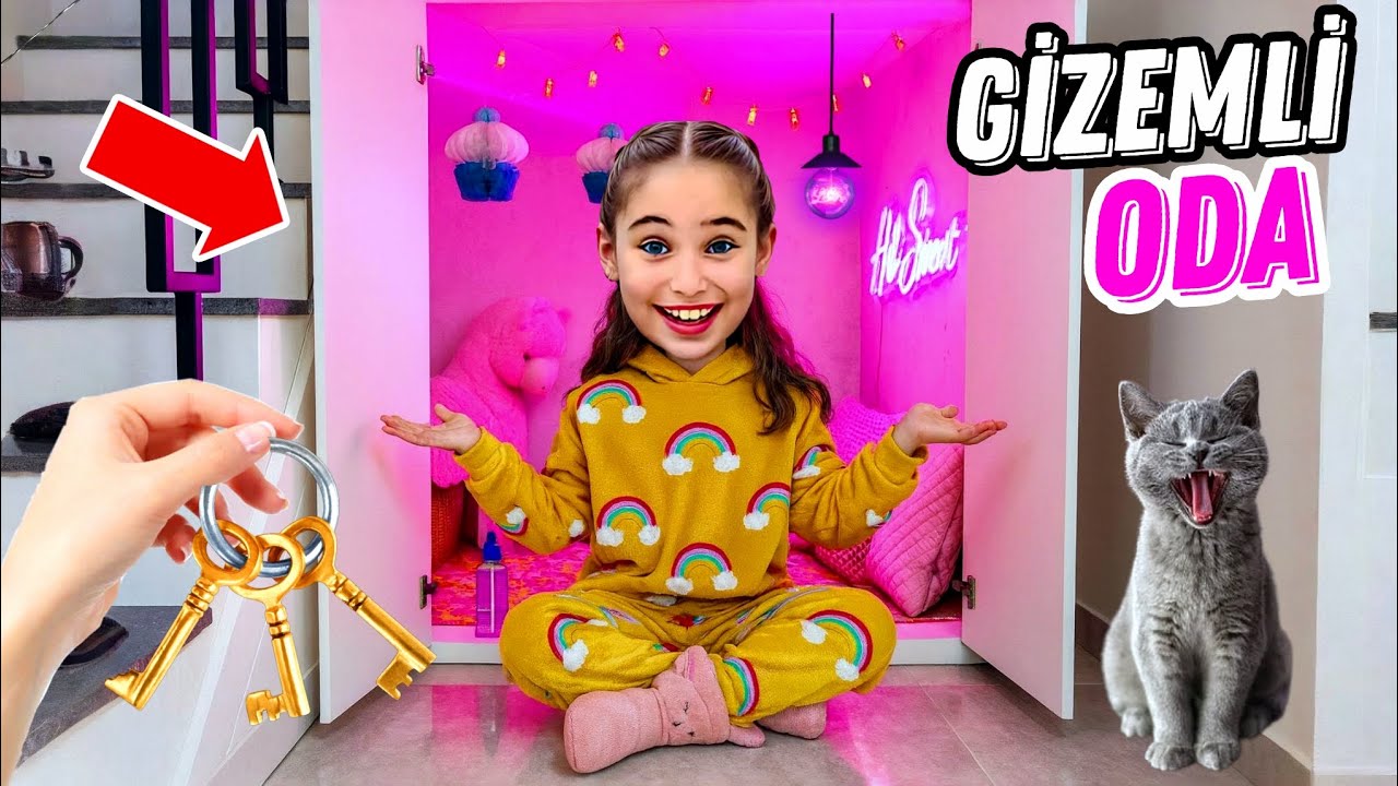 ELİF GİZEMLİ PEMBE ODA KİLİTLİ ‼️ ANAHTARI BUL GİR !! 