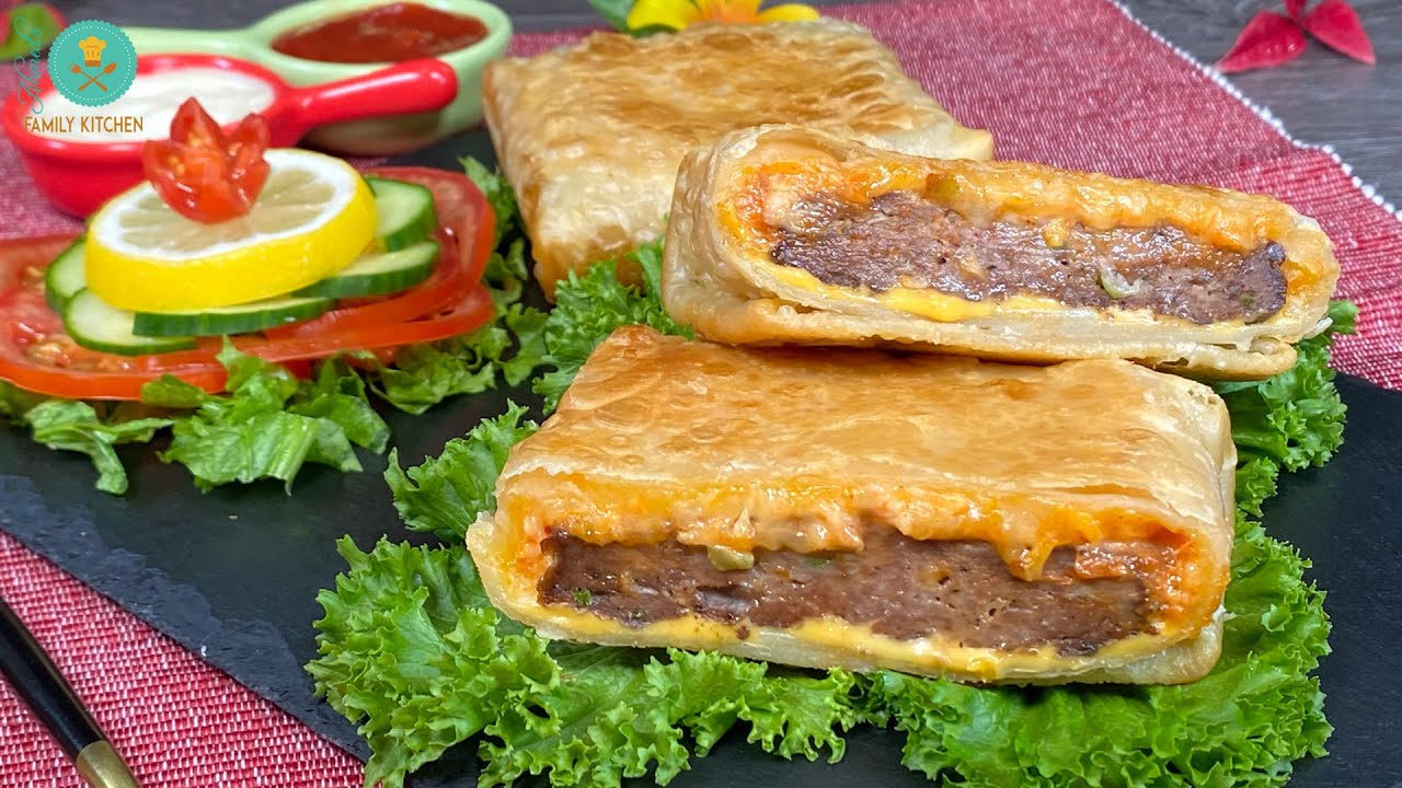 Kabab Paratha Recipe | Beef burger stuffed paratha | Lunch Box Ideas