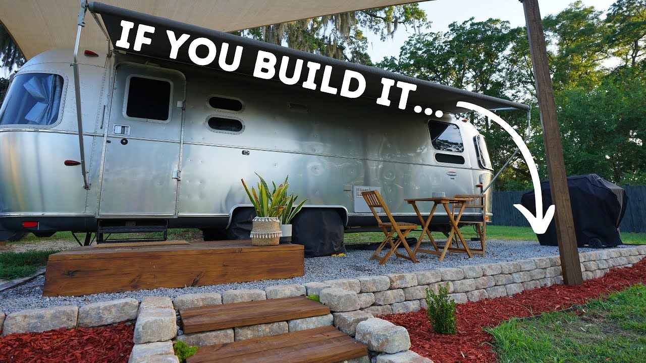 How to Build a RV/Travel Trailer Parking Pad 🛠 in 101 seconds