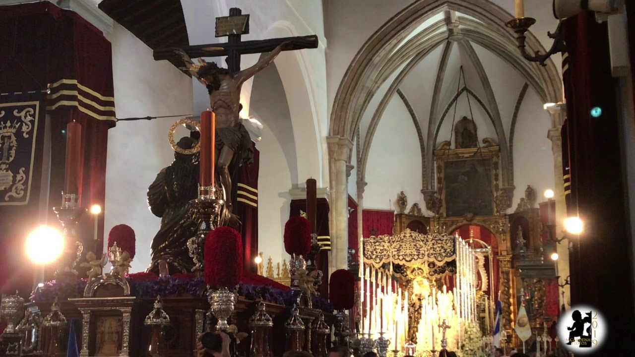 Cristo de la Buena Muerte de la Hiniesta primera chicotá y salida- Semana Santa 2019