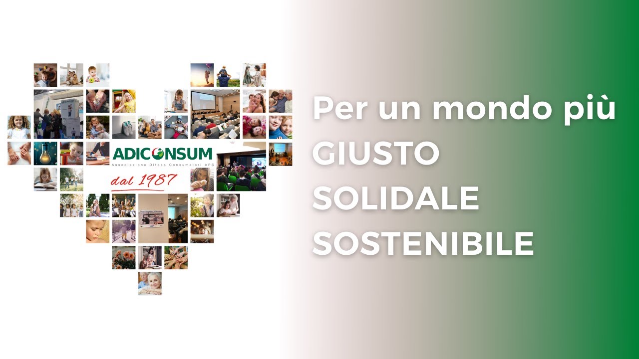 SPOT ADICONSUM per un mondo pi&ugrave; giusto, solidale e sostenibile