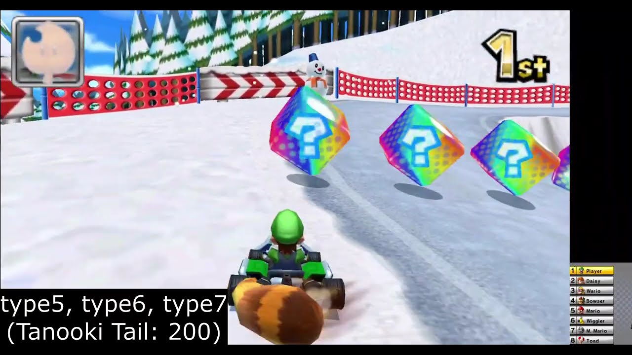 Mario Kart 7 - Unused Item Box Item Types