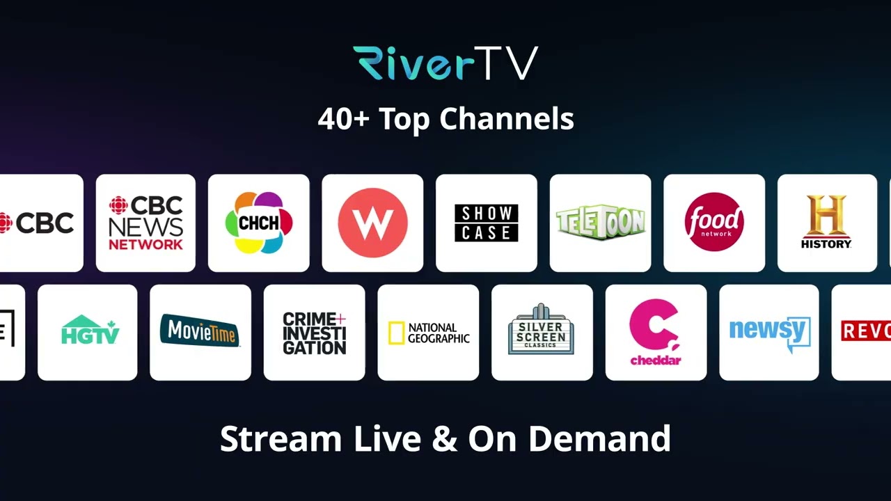 RiverTV &mdash; Live TV and on demand. Stream on