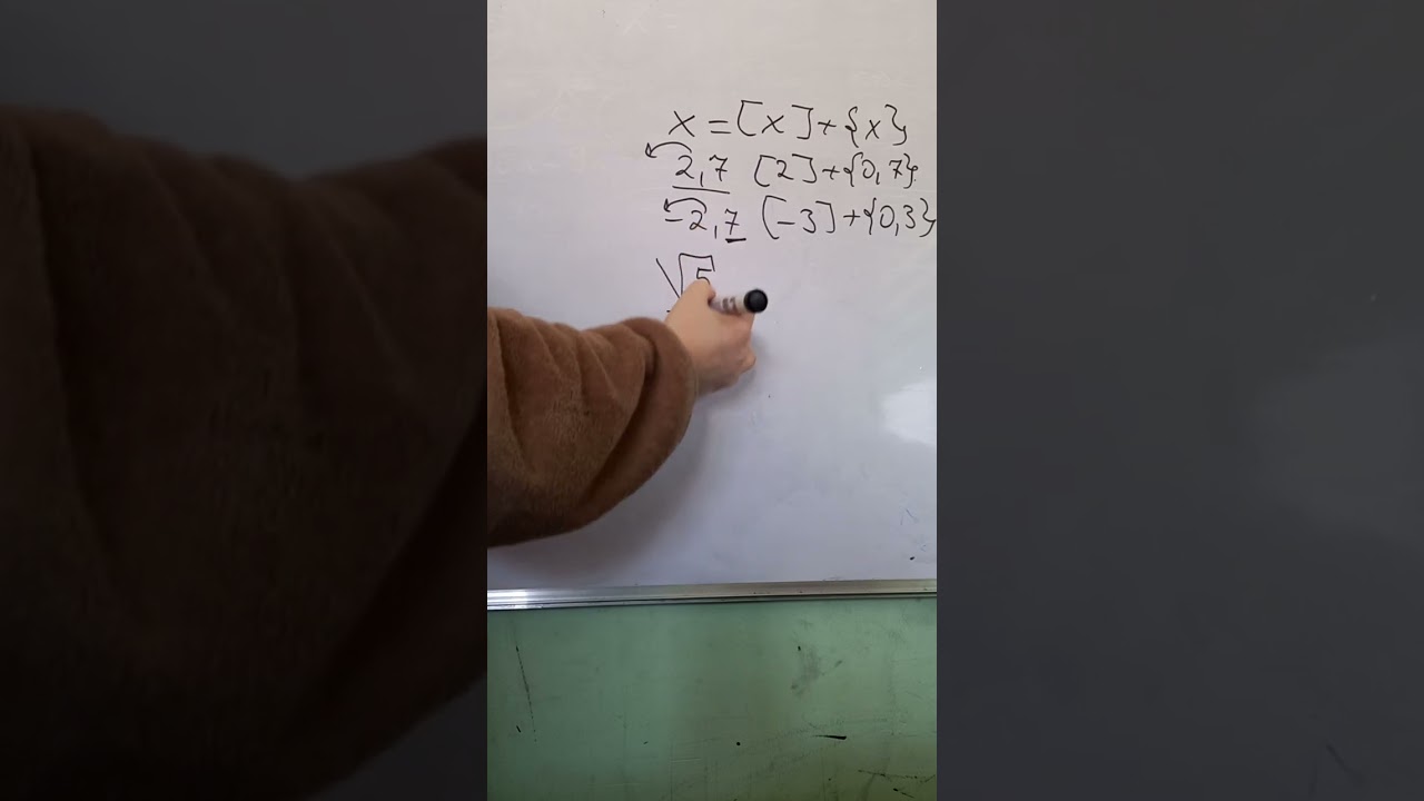 Ədədin tam və kəsr hissəsinin tapılması.