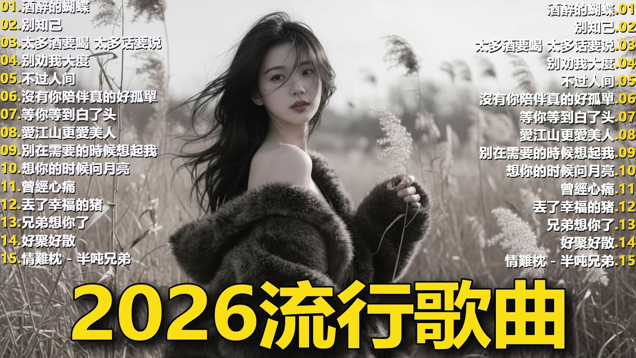 Top Chinese Songs 2026💿💿2026流行歌曲【無廣告】2026最新歌曲 2026好听的流行歌