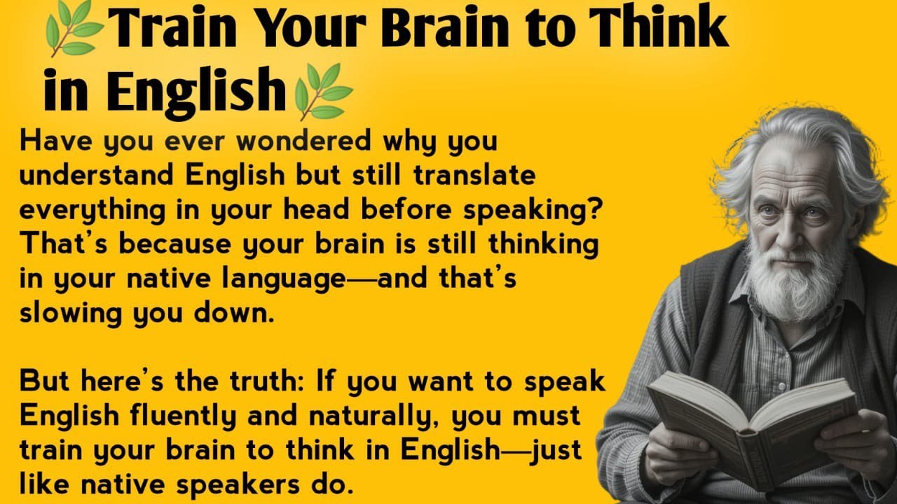 How to Think in English || My Powerful Story 🔥 || Graded Reader || Improve Your English ✅