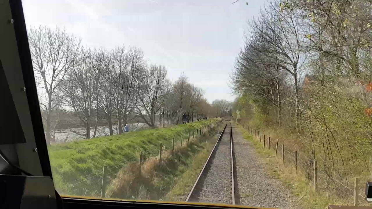 Drivers eye view from 60047 at Ribble steam railway