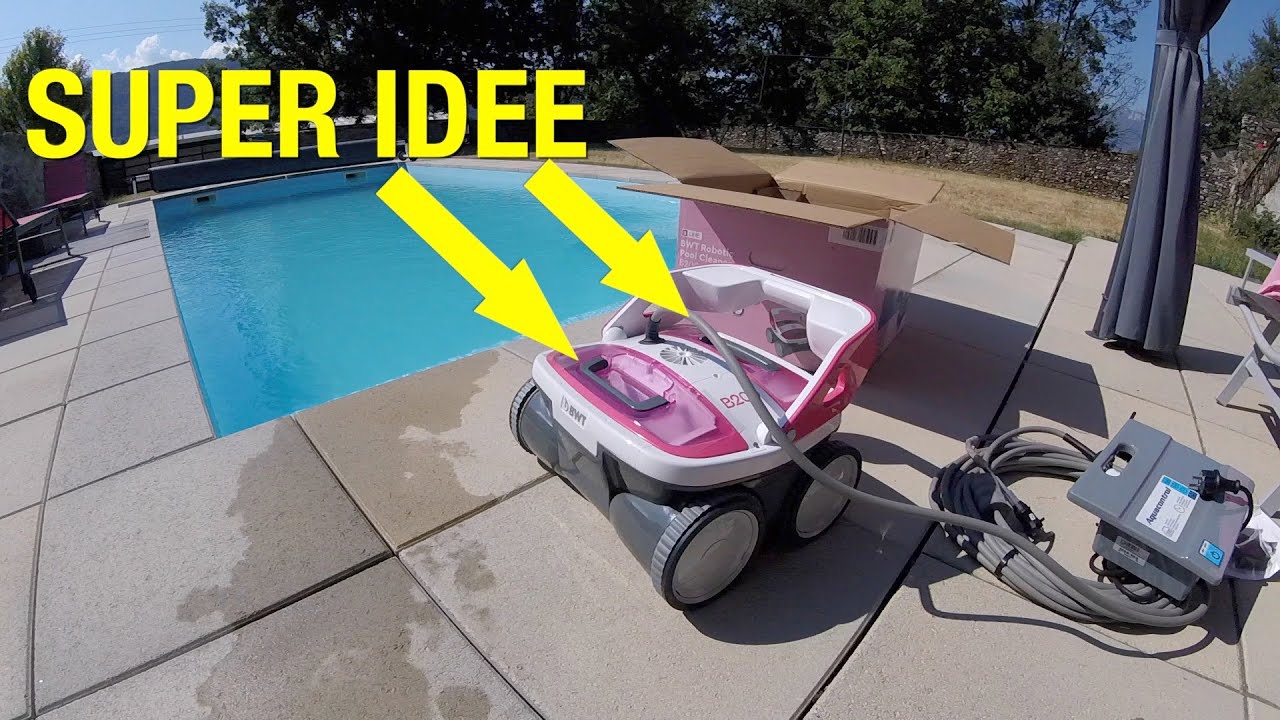 Essai et avis sur le  BWT B200, un robot de piscine pratique à nettoyer.