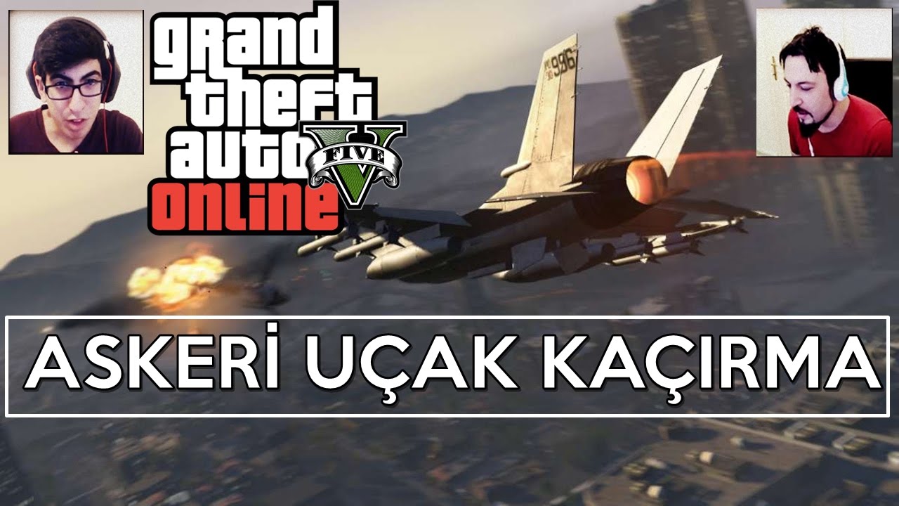 GTA 5 PC Türkçe Online  | Askeri Uçak Kaçırma | Özel Bölüm