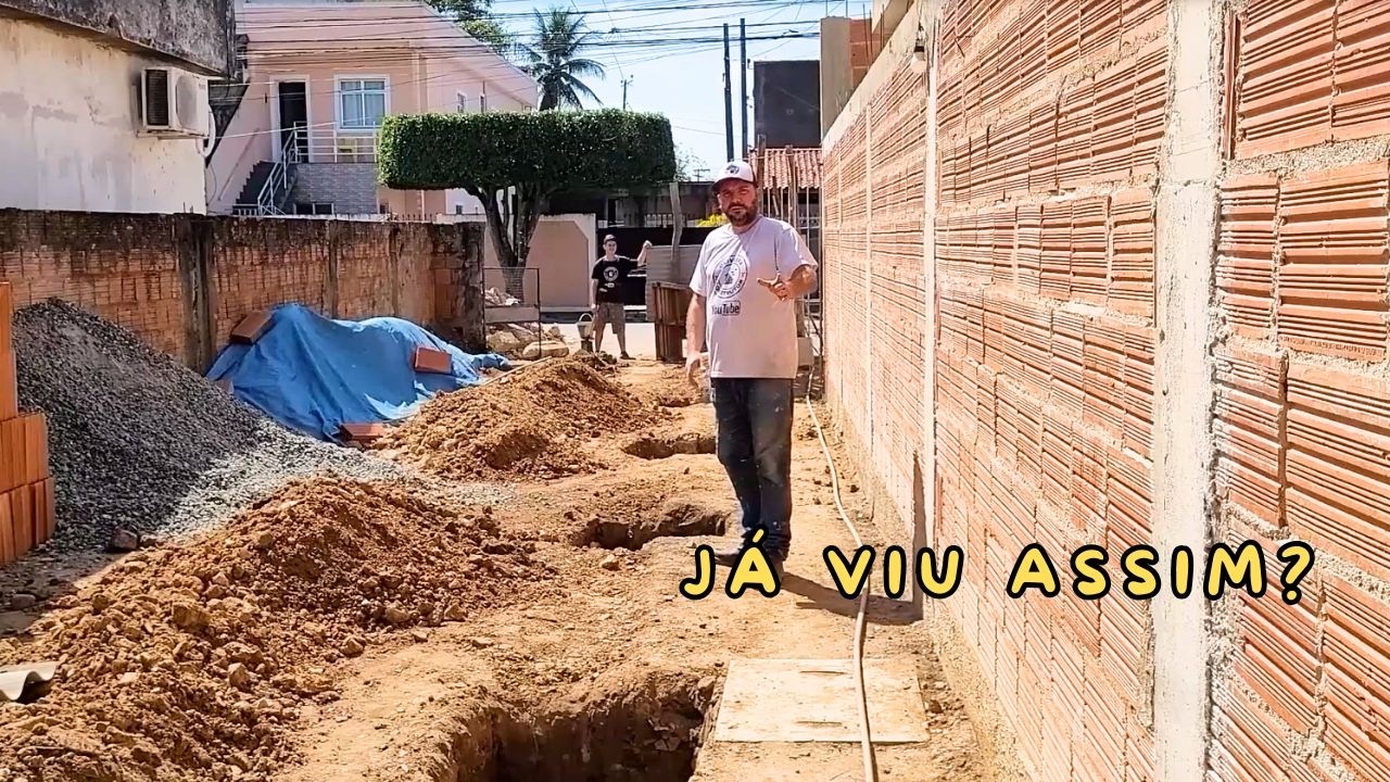 Pedreiro usa a criatividade e choca a construção civil na construção de uma garagem