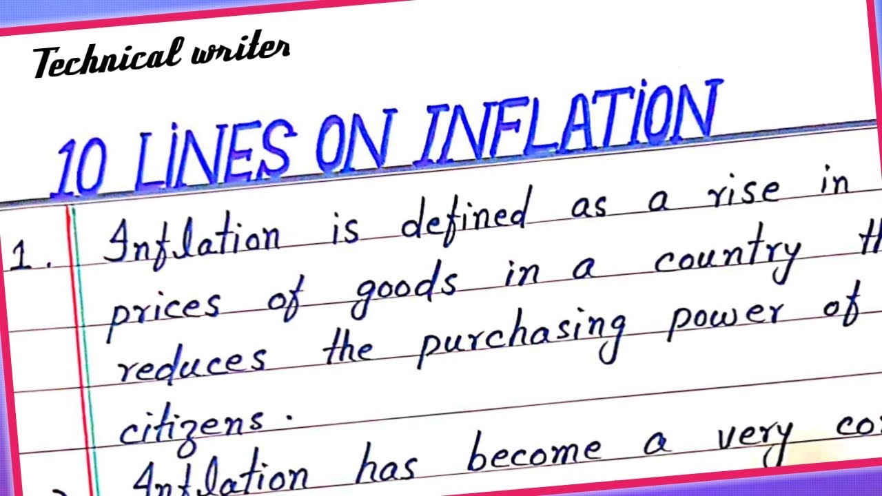 10 Lines essay on Inflation in English || Rising Prices essay