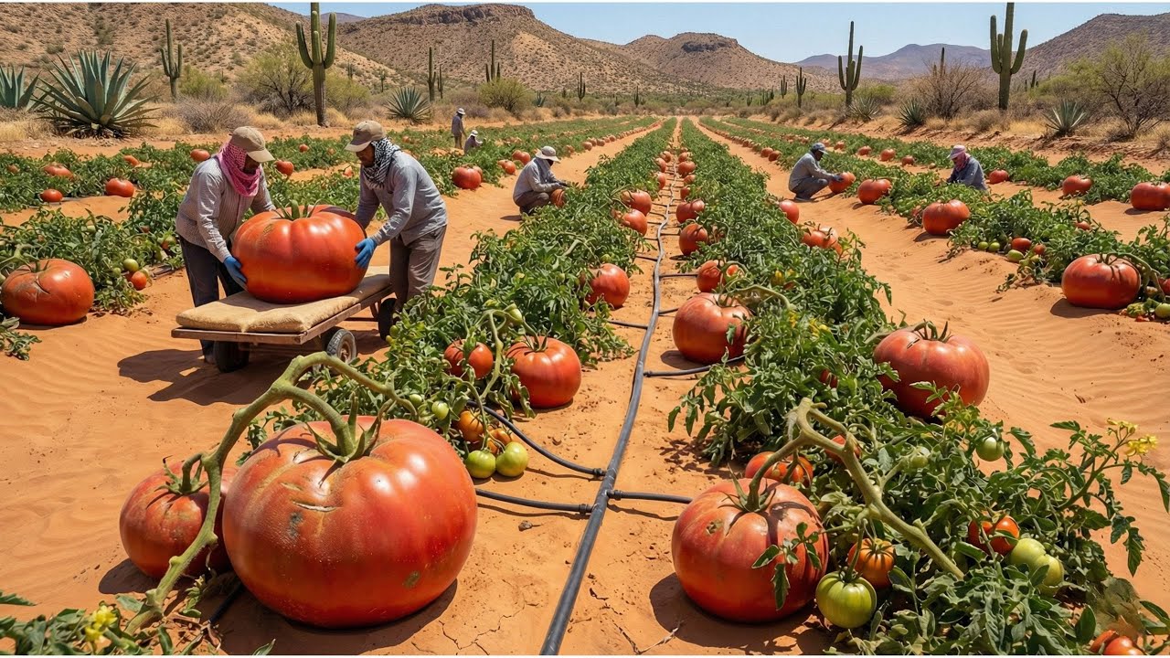 Impactante Intentaron cultivar tomates en el desierto  Los resultados te sorprenderán