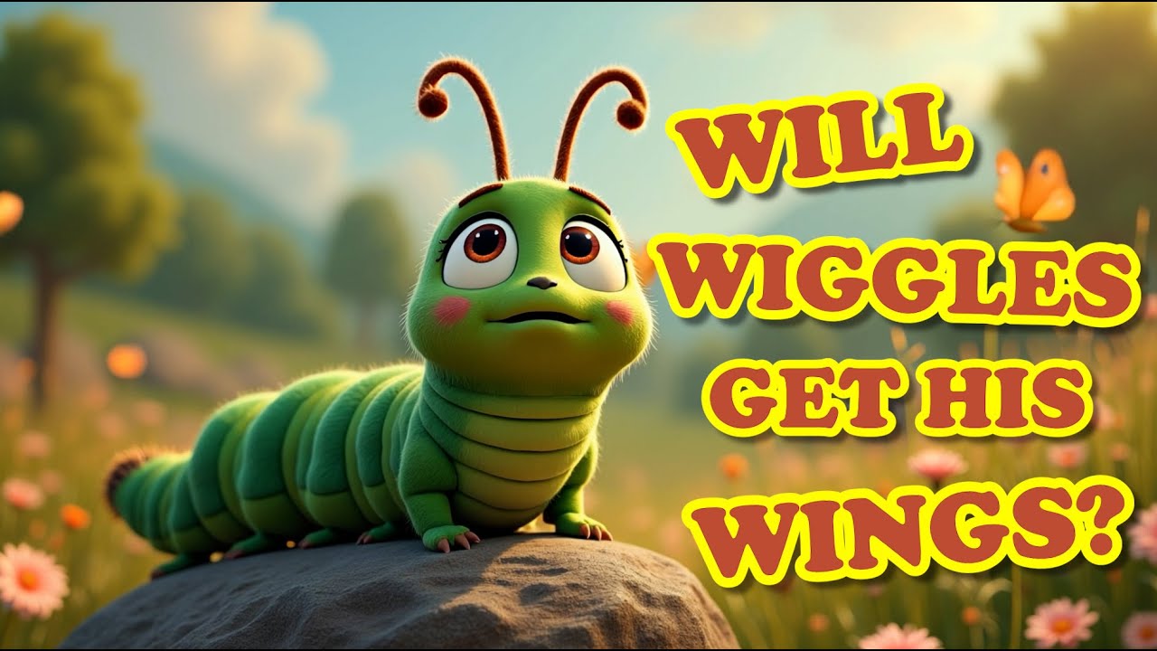 Wiggles The Caterpillar | Heartwarming Kids Story for All Ages | Fun & Butterfly Adventure
