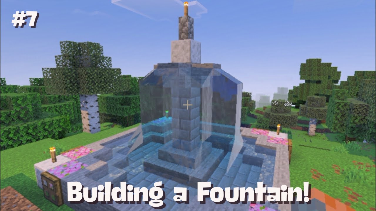Minecraft ASMR ⛏️ Fall Asleep as I Build A Fountain 😴 Some Tingly Whispers & Ambient Music/Sounds