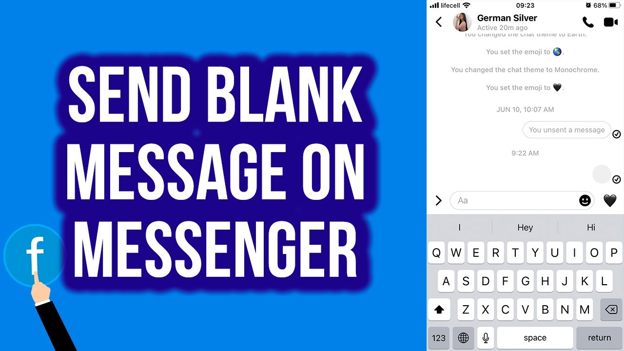 How to Send Blank Message on Messenger