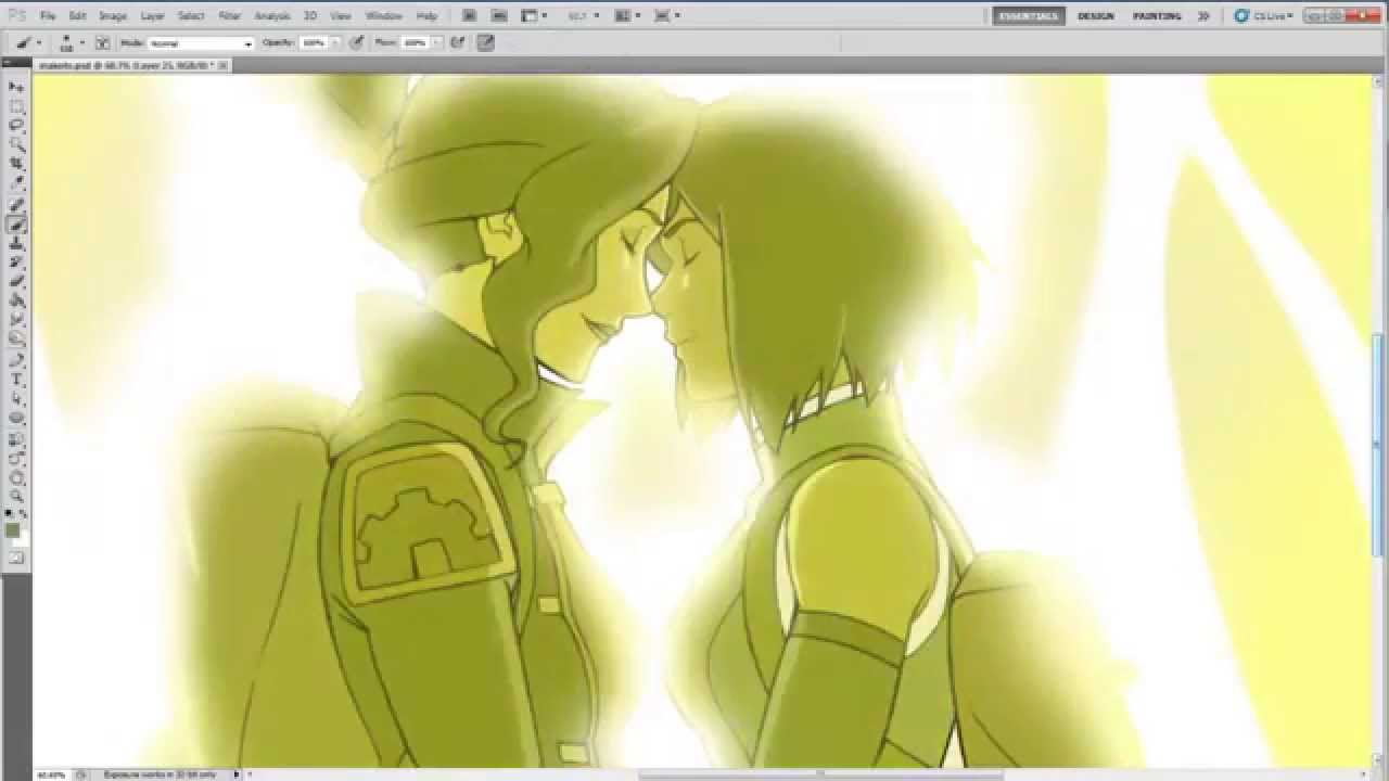[FanArt] The Legend of Korra Speedpainting [Korra & Asami]