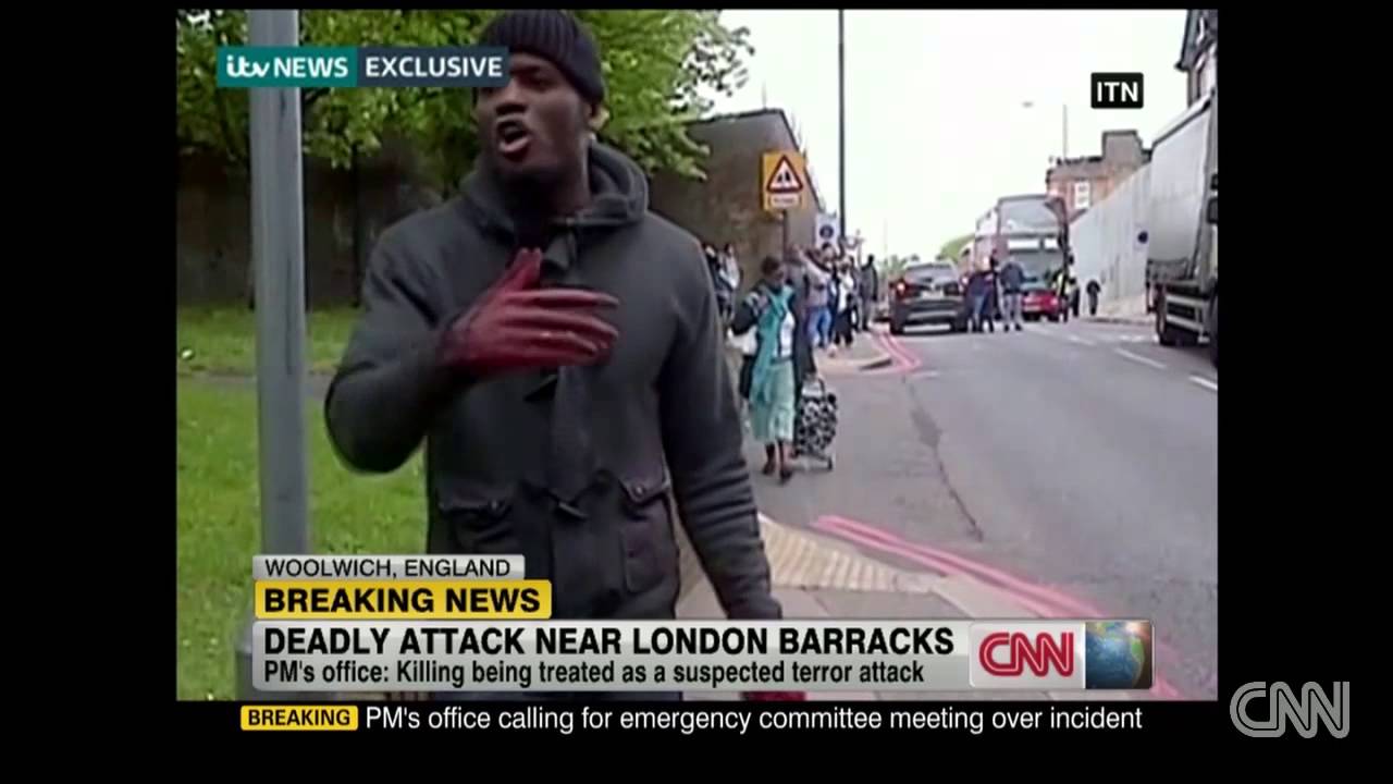 London attack suspect caught on video