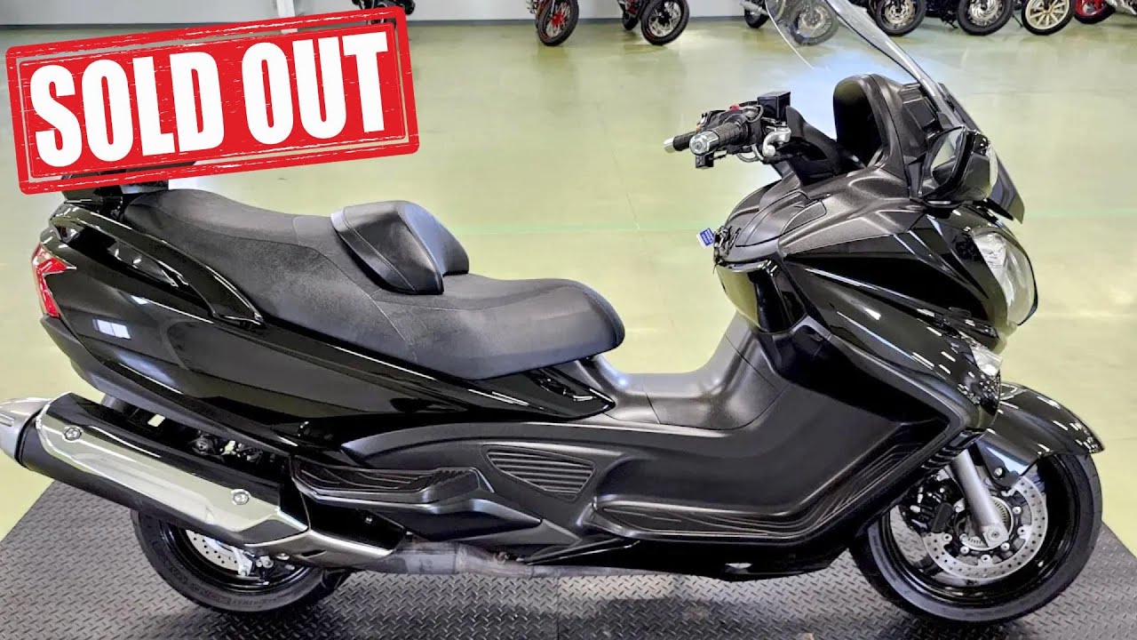 R65.12/29売約済　スズキ スカイウェイブ650LX 2013年 24,753km 黒 CP52A型 ワンオーナー 取説類完備 ABS グリップヒーター  諸費用込59.99万 ケーズバイク