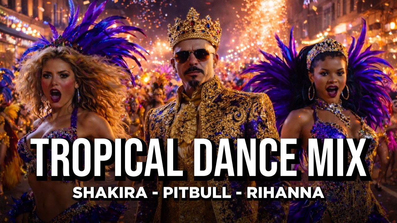 Shakira x Pitbull x Rihanna - Carnival Of Fire - Tropical Dance Mix ( Official Ai Music 2026 )