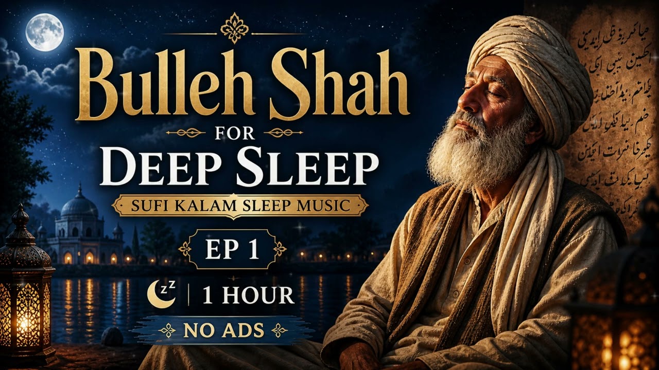 Bulleh Shah for Deep Sleep Ep 1 | Sufi Kalam Sleep Music | No Ads | 1 Hour