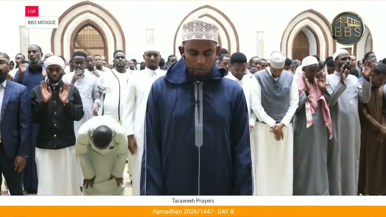 TARAWEEH DAY 8 ||  BBS Mosque | RAMADHAN 2026/1447