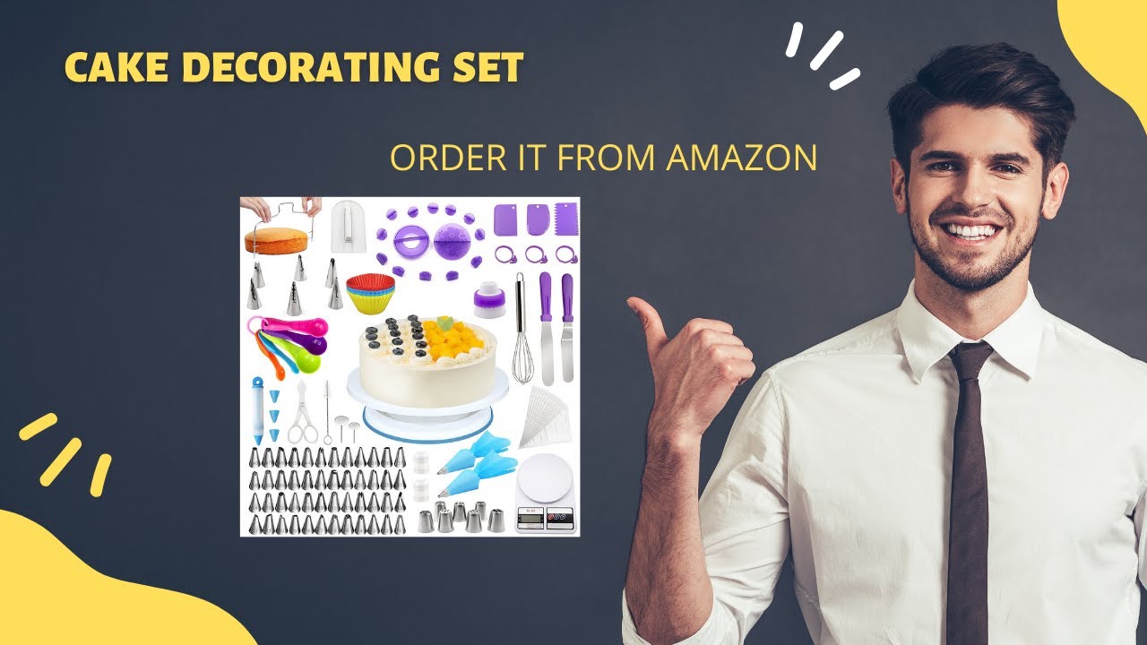 Cake Decorating Kitchen Set Kit For Beginners & Professional User | AoiSouk