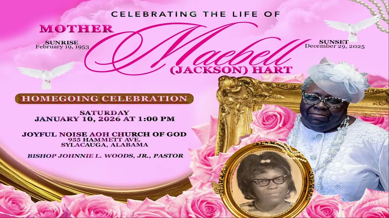 Celebration of Life | Mother Maebell Jackson-Hart