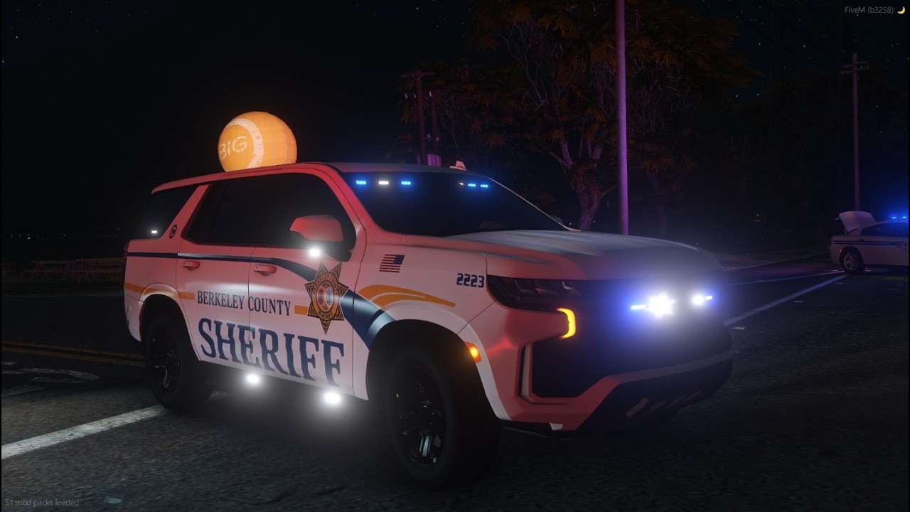 BCSO is chasing for Armed Robbery, in a *REALISTIC* South Carolina Roleplay Server. LCP Patrol #3