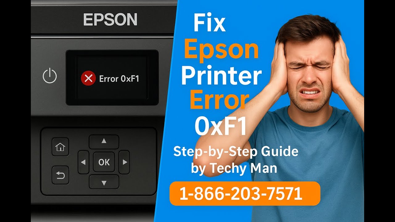 How to Fix Epson Printer Error Code 0xF1 | Epson Repair Help USA | Techy Man