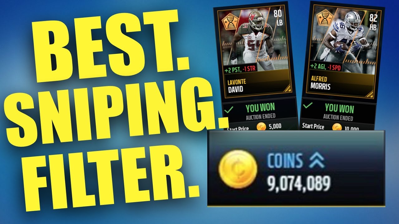 MAKE HUGE PROFIT EACH SNIPE! GREAT SNIPING FILTER! Madden Mobile 17